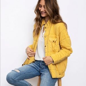 NWT - Yellow Quilted Jacket - Small - O’Neill